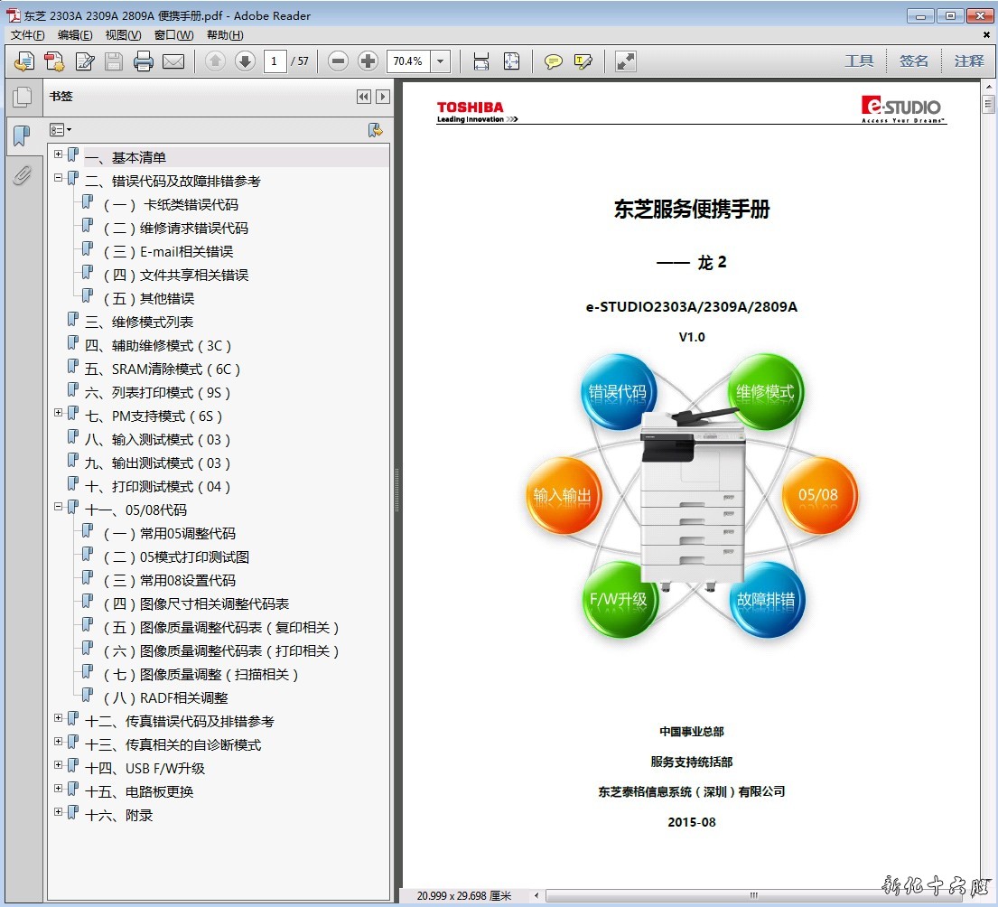 东芝 TOSHIBA e-STUDIO 2303A 2309A 2809A 复印机中文维修手册.jpg